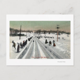 Park Toboggan Slide ViewMontreal, Canada Postcard