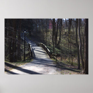 Park Walking Bridge Poster