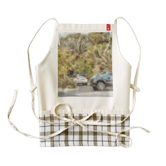Parked vehicles zazzle HEART apron