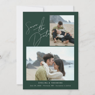 Parker 2 Photo Wedding Save the Date