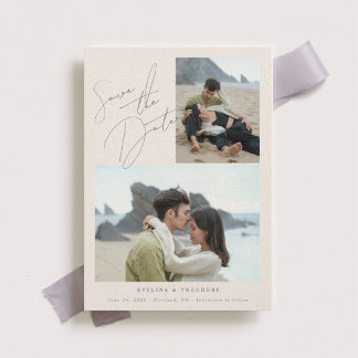 Parker 2 Photo Wedding Save the Date