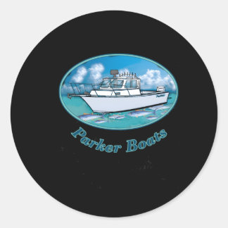 Parker Boats Classic Round Sticker