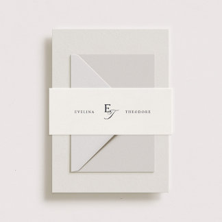 Parker Classic Monogram Invitation Belly Band