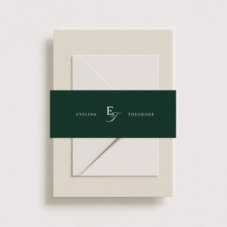 Parker Classic Monogram Invitation Belly Band