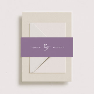 Parker Classic Monogram Invitation Belly Band