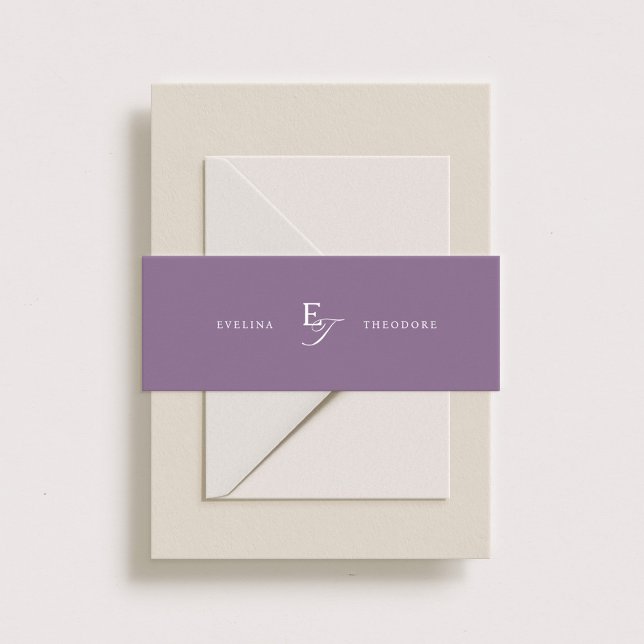Parker Classic Monogram Invitation Belly Band (Creator Uploaded)