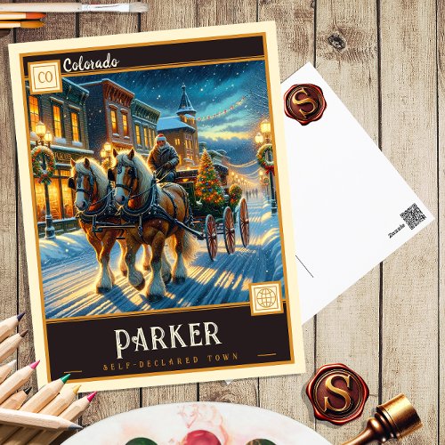 Parker Colorado  Vintage Postcard