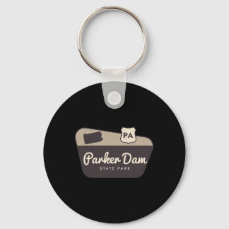 Parker Dam State Park Pennsylvania Welcome Sign Tr Keychain