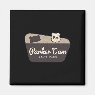 Parker Dam State Park Pennsylvania Welcome Sign Tr Magnet