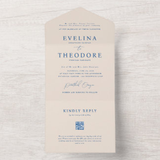 Parker Elegant Seal and Send Wedding Invitation