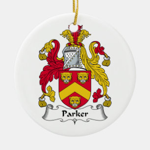 Parker Family Crest Ceramic Ornament