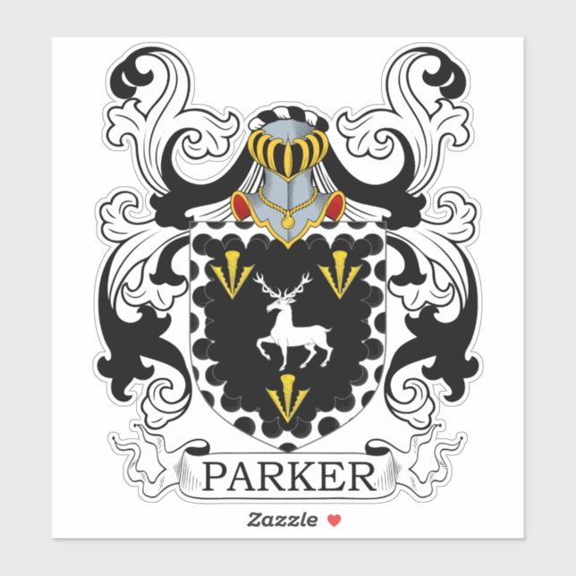 Parker Family Crest Sticker (Sheet)