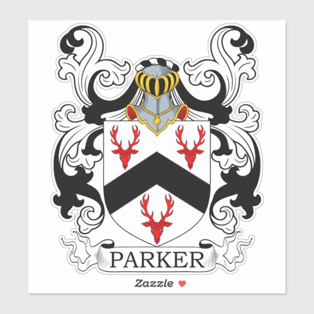 Parker Family Crest Sticker (Sheet)