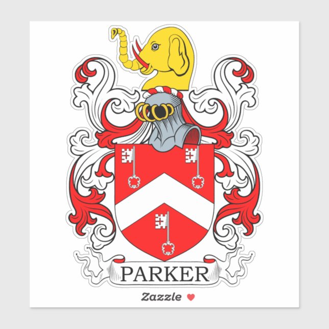 Parker Family Crest Sticker (Sheet)