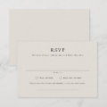 Parker Formal Landscape Wedding RSVP Card | Zazzle