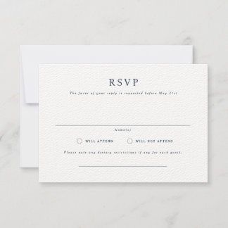 Parker Formal Landscape Wedding RSVP Card