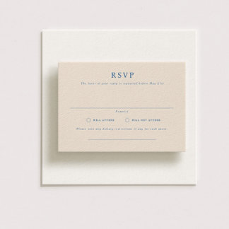 Parker Formal Landscape Wedding RSVP Card