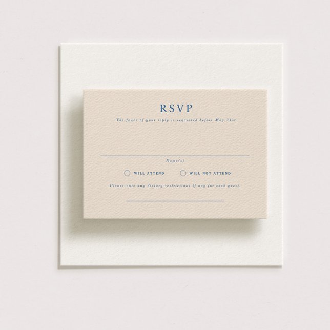 Parker Formal Landscape Wedding RSVP Card (Creator Uploaded)
