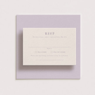 Parker Formal Landscape Wedding RSVP Card