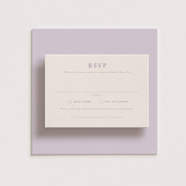 Parker Formal Landscape Wedding RSVP Card (Creator Uploaded)
