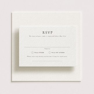 Parker Formal Landscape Wedding RSVP Card