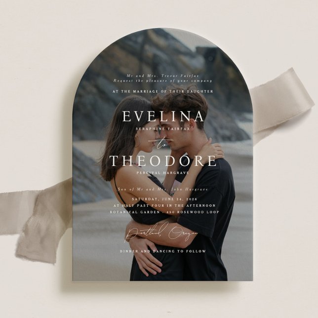 Parker Formal Photo Wedding Invitation (Creator Uploaded)