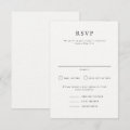 Parker Formal Portrait Wedding RSVP Card | Zazzle