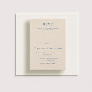 Parker Formal Portrait Wedding RSVP Card