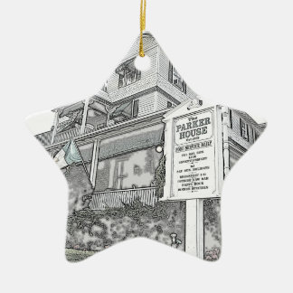Parker House Sketch - Jersey Shore Ceramic Ornament