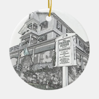 Parker House Sketch - Jersey Shore Ceramic Ornament