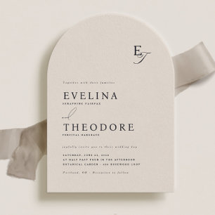 Parker Monogram Wedding Invitation