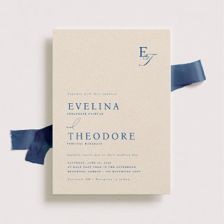 Parker Monogram Wedding Invitation