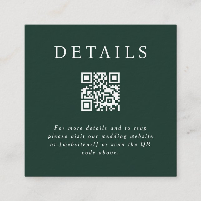 Parker QR Code Insert Card (Front)