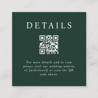 Parker QR Code Insert Card