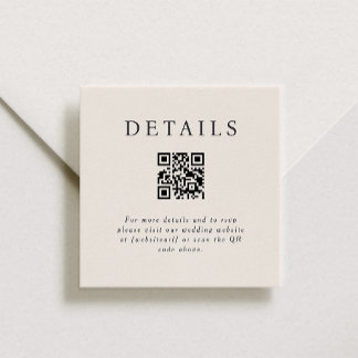 Parker QR Code Insert Card