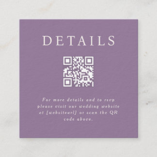 Parker QR Code Insert Card