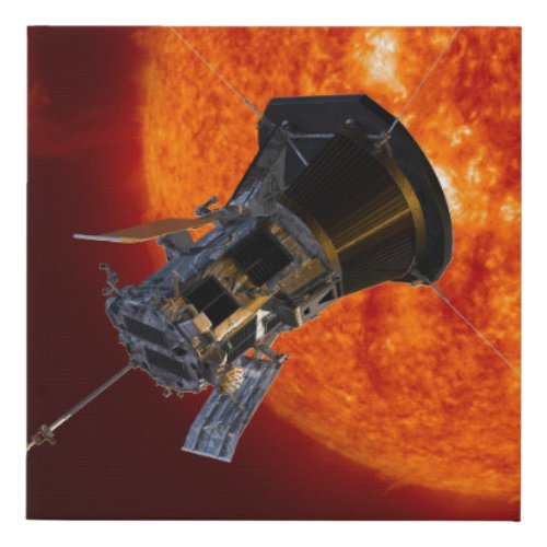 Parker Solar Probe Spacecraft Faux Canvas Print
