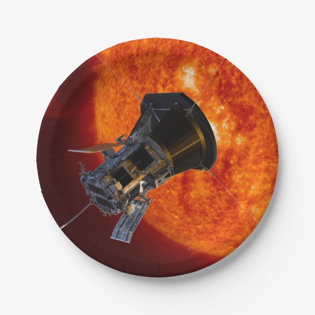 Parker Solar Probe Spacecraft Paper Plates (Front)