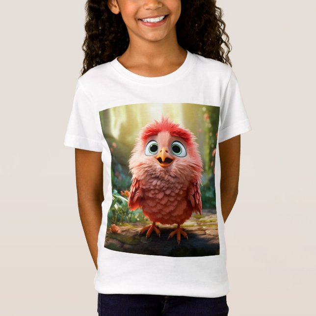 Parker - The Red Cardinal Chick T-Shirt (Front)