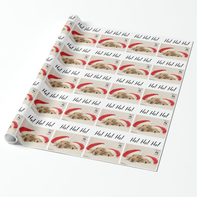 ParkerPup & Reser Christmas Wrapping Paper (Unrolled)