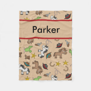 Parker's Personalized Cowboy Blanket