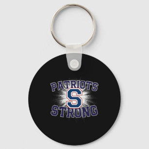 Parkersburg South Patriots Logo Strong Flag Hs Keychain