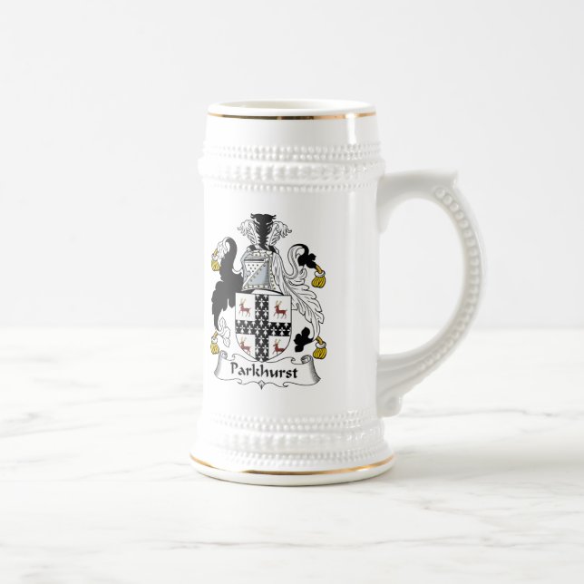 Parkhurst Family Crest Beer Stein (Right)