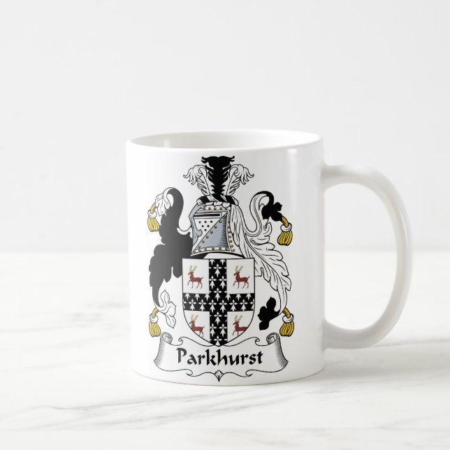 Parkhurst Family Crest Coffee Mug (Right)