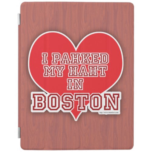 Parkin My Heart in Boston Slogan Accent iPad Smart Cover