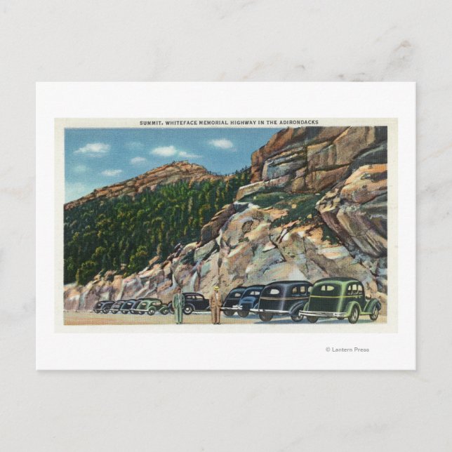 Parking Area View of the Summit Postcard (Front)