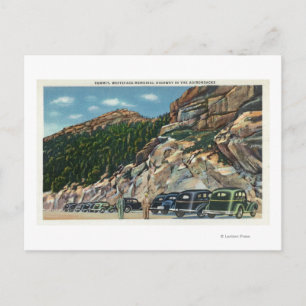 Parking Area View of the Summit Postcard