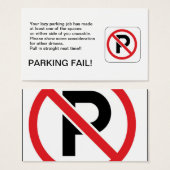 PARKING FAIL! (Front & Back)