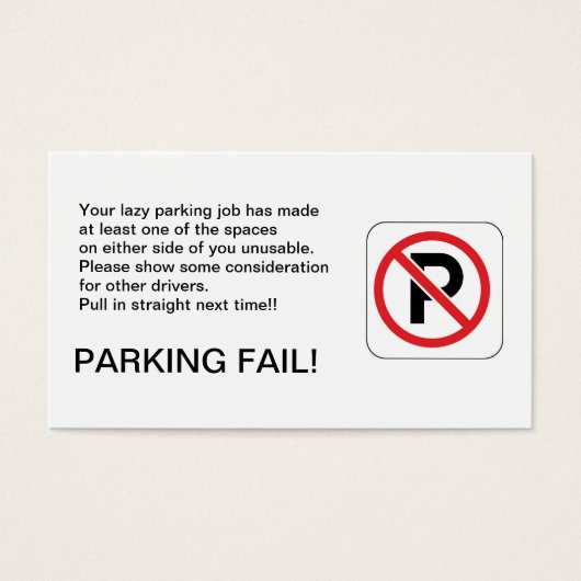 PARKING FAIL! (Front)