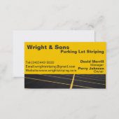 Parking lot striping business card (Front/Back)